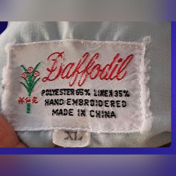 Vintage 80s Daffodil Guayabara Shirt - Picture 11 of 11